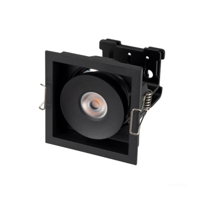 Светильник CL-SIMPLE-S80x80-9W Warm3000 (BK, 45 deg)