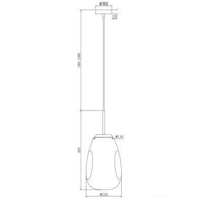 Подвесной светильник Maytoni P013PL-01G