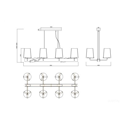 Подвесной светильник Maytoni MOD040PL-08CH