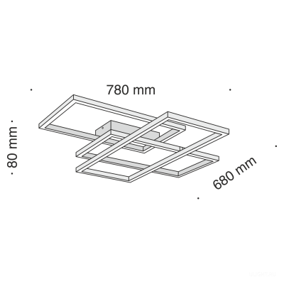 Потолочный светильник Maytoni MOD015CL-L80B4K