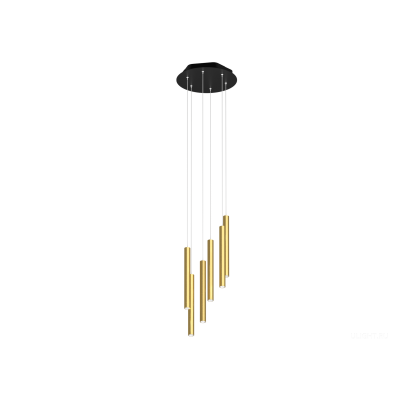 Подвесной светильник HOKASU Tube Cascade (40-320/gold – 42w/4090/15deg)
