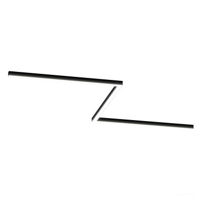 Светильник ЗигЗаг S50 (RAL9005/3x1250mm-90/LT70 — 4K/78W)