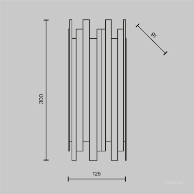 Настенный светильник (бра) Maytoni MOD136WL-01BS