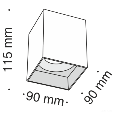 Потолочный светильник Technical C015CL-01B