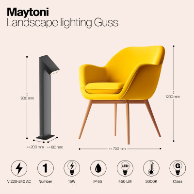 Ландшафтный светильник Outdoor O592FL-L15GF3K