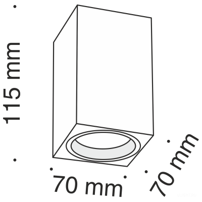 Потолочный светильник Technical C011CL-01B