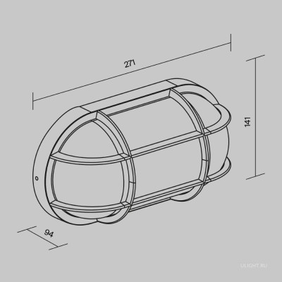 Уличный настенный светильник Outdoor O449WL-01GF1
