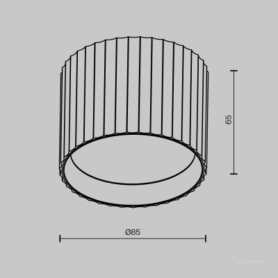 Потолочный светильник Technical C106CL-GX53-B