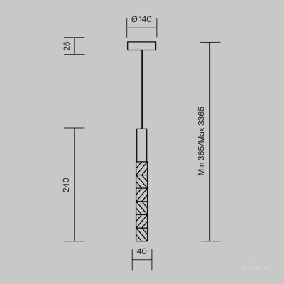 Подвесной светильник Maytoni MOD328PL-L3CH3K