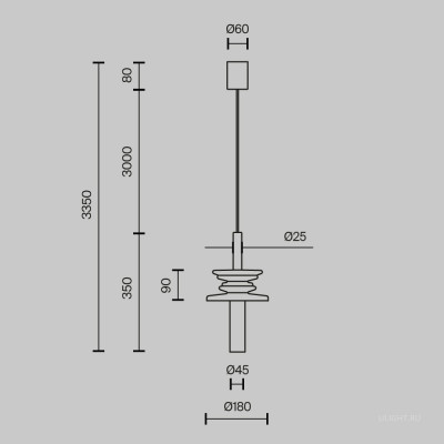 Подвесной светильник Maytoni MOD255PL-01B1