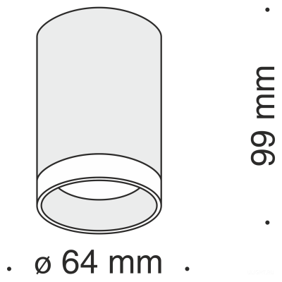 Потолочный светильник Technical C008CW-01B