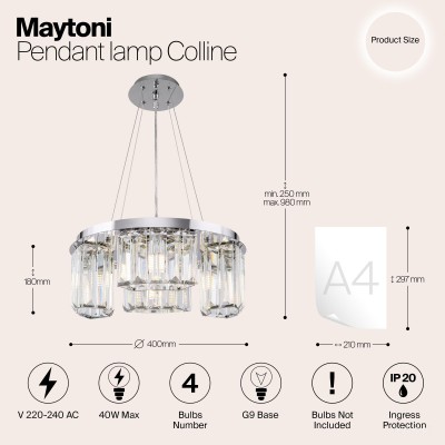 Подвесной светильник Maytoni MOD083PL-04CH