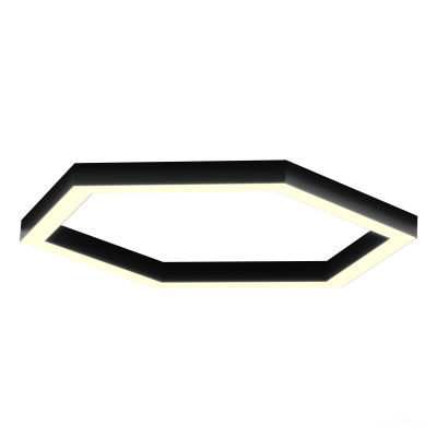 Светильник HOKASU Hexagon S50 (RAL9005/411*6mm/LT70 — 3K/52W)