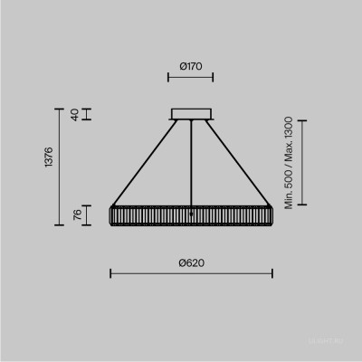 Подвесной светильник Maytoni P097PL-L36BS3K1