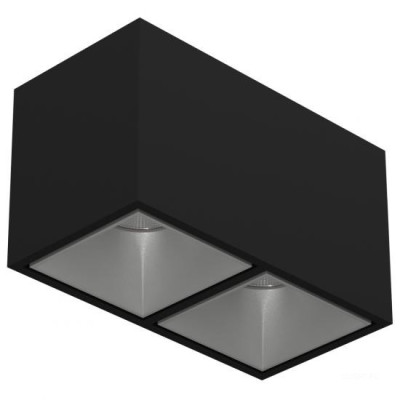 Накладной светодиодный светильник KUBING 2 Black Grey
