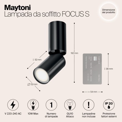 Потолочный светильник Technical C051CL-01B