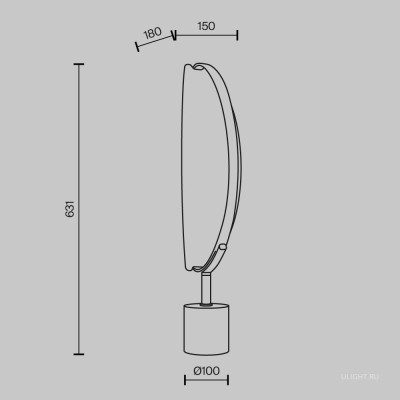 Настольный светильник Maytoni MOD281TL-L15BS3K