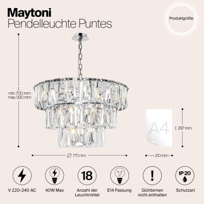 Подвесной светильник Maytoni MOD043PL-18CH