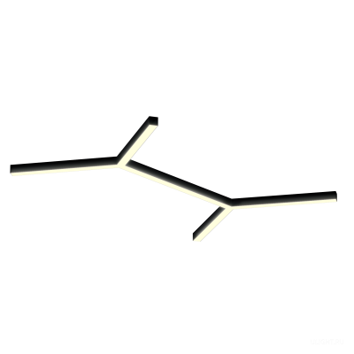 Светильник HOKASU Molecule S50 (RAL9005/6x634mm/LT70 — 3K/80W)