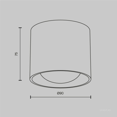 Потолочный светильник Technical C217CL-15W3K-B