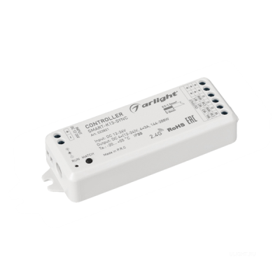 Контроллер SMART-K13-SYNC (12-24V, 4x3A, 2.4G) (Arlight, IP20 Пластик, 5 лет)