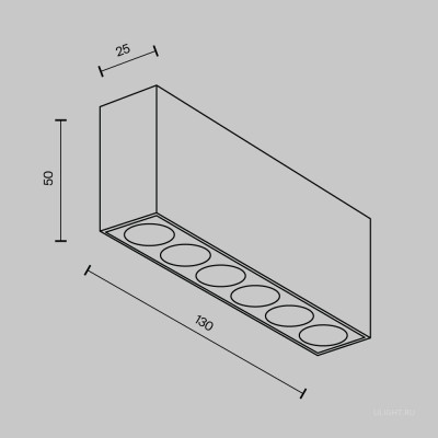 Потолочный светильник Technical C066CL-12W3-6K-B