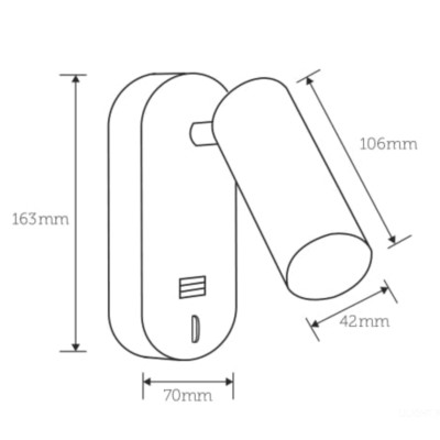 Настенный светильник (бра) Freya FR10001WL-L4B