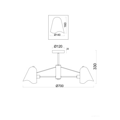 Люстра Freya FR5037PL-05S