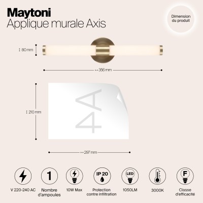 Настенный светильник (бра) Maytoni MOD106WL-L10G3K