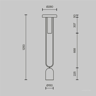 Напольный светильник (торшер) Maytoni MOD463FL-L24BS3K