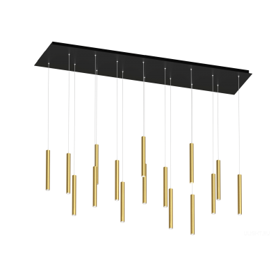 Подвесной светильник HOKASU Tube Cascade+ (40-/gold – 112w/4090/15deg)