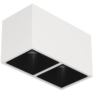 Накладной светодиодный светильник KUBING 2 White Black