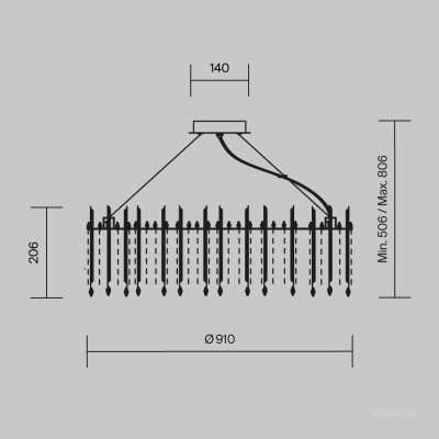 Подвесной светильник Maytoni MOD036PL-18N