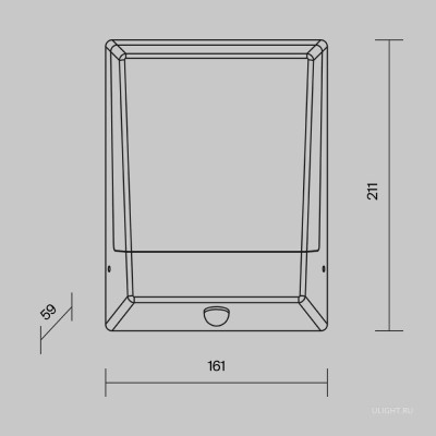 Уличный настенный светильник Outdoor O448WL-L9GF3KSR