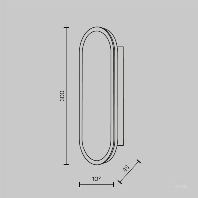 Настенный светильник (бра) Maytoni MOD429WL-L15BSK