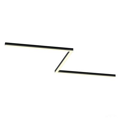 Светильник ЗигЗаг S50 (RAL9005/3x1250mm-90/LT70 — 3K/78W)