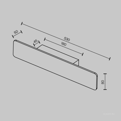 Настенный светильник (бра) Maytoni C81WL-18W3K-B