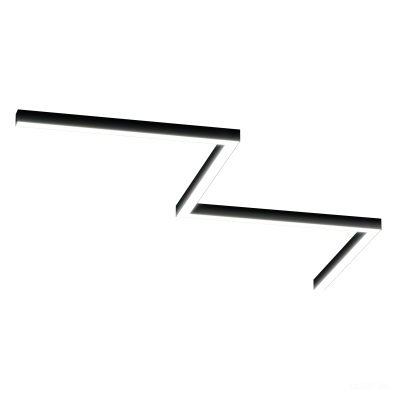 Светильник ЗигЗаг S50 (RAL9005/4x840mm-90/LT70 — 4K/72W)