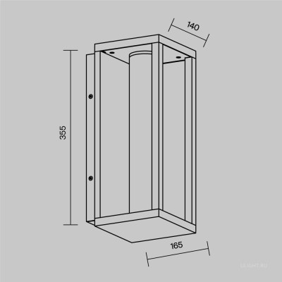 Уличный настенный светильник Outdoor O480WL-L12B3K