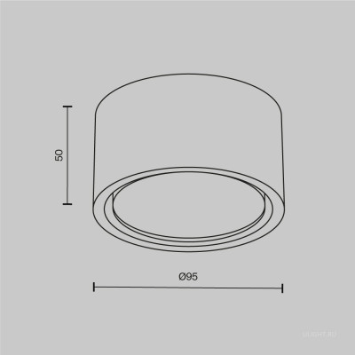 Потолочный светильник Technical C001CL-GX53-W