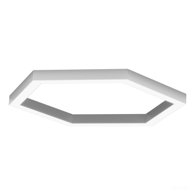 Светильник HOKASU Hexagon S50 (RAL9003/411*6mm/LT70 — 4K/52W)