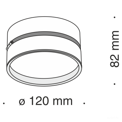 Потолочный светильник Technical C024CL-12W2.7K-B-1