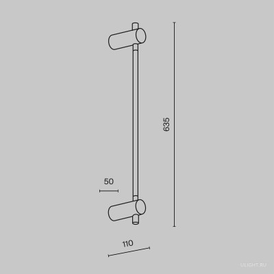 Настенный светильник (бра) Maytoni MOD413WL-L6B3K