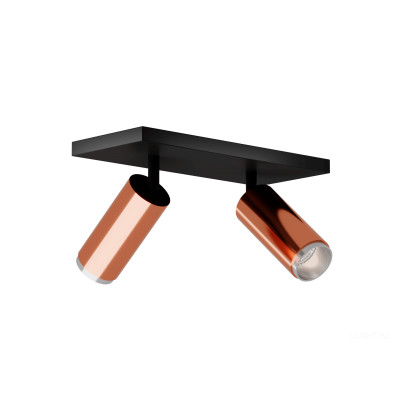 Накладной светильник HOKASU Tube DUO Zoom (55-120/copper – 20w/4090/12-50deg)