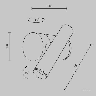 Настенный светильник (бра) Maytoni MOD433WL-L3N3K1
