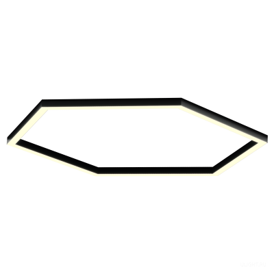 Светильник HOKASU Hexagon 35/40 (RAL9005/818*6mm/LT70 — 3K/104W)