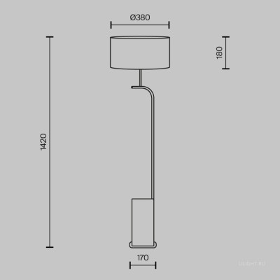 Напольный светильник (торшер) Maytoni MOD437FL-03B