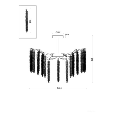 Потолочный светильник Freya FR1010CL-08G