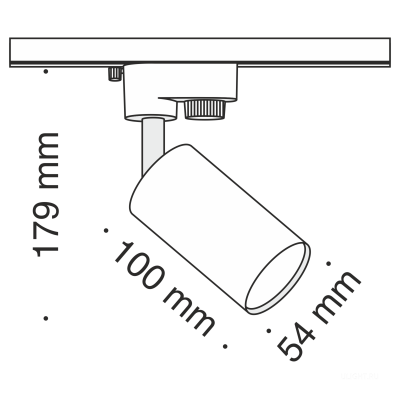 Трековый светильник Technical TR002-1-GU10-W
