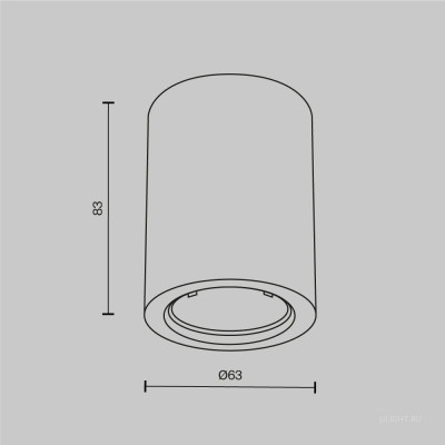 Потолочный светильник Technical C001CL-GU10-W